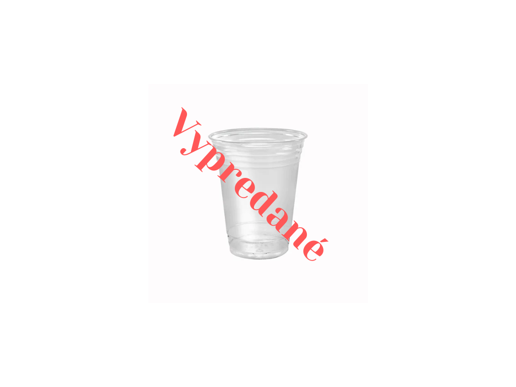 PLA poháre - PLA pohár 390 ml - 50/balenie - Greenstic-sk