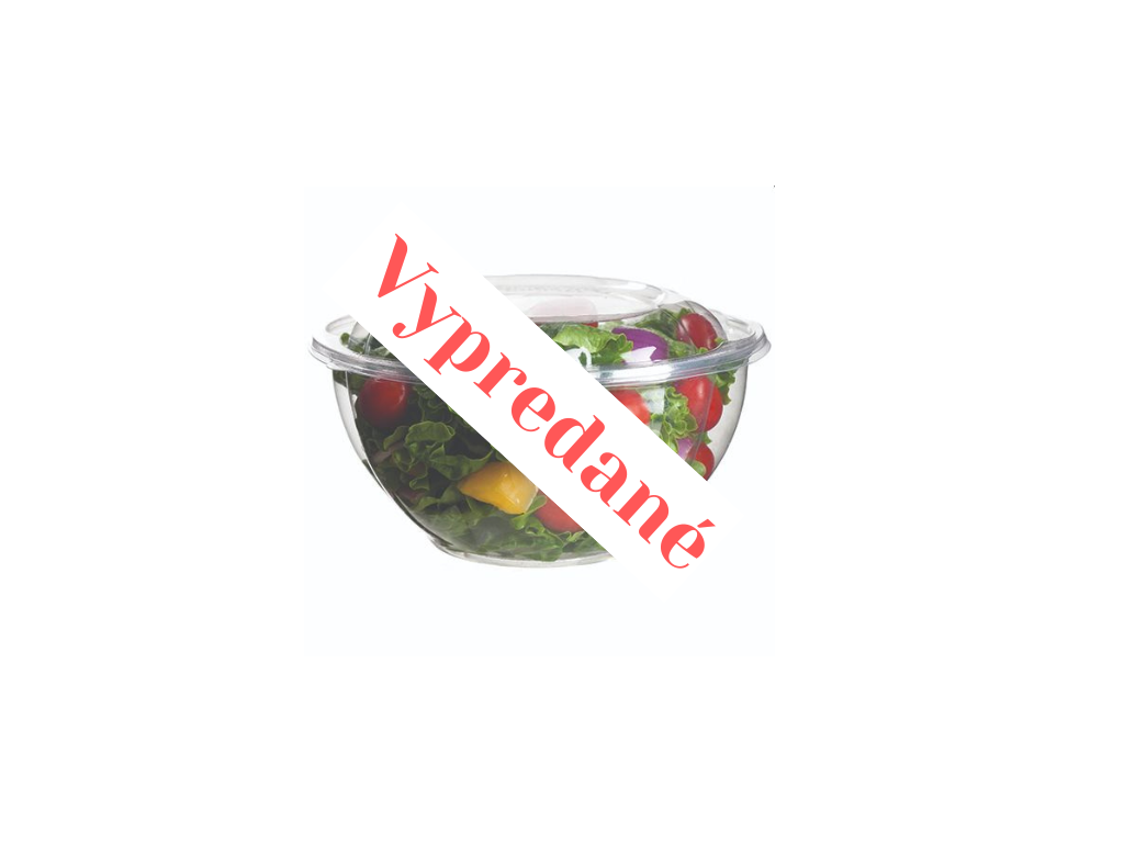 Na šalát - PLA šalátová miska s viečkom (940 ml) - 50/balenie - Greenstic-sk