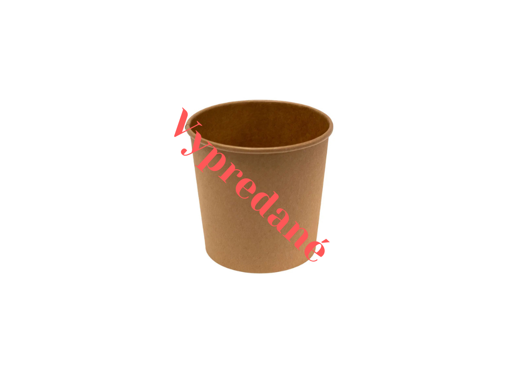 Polievkové misky - Kraft miska na polievku 750 ml `L` Ø115 mm - 50 ks/balenie - Greenstic-sk