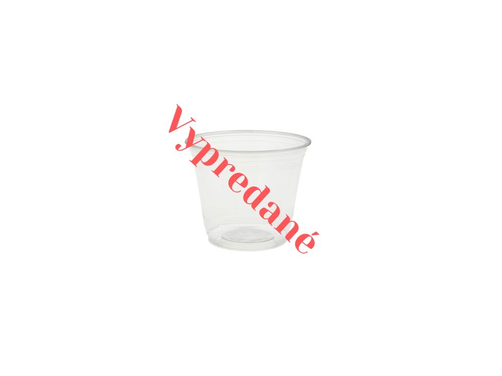 Exkluzívne poháre - rPET priehľadný pohár 270 ml - 60 ks/balenie - Greenstic-sk