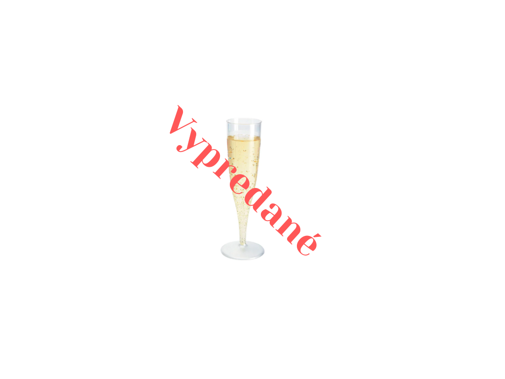 Exkluzívne poháre - Pohár na šampanské, reusable (znovu použiteľné) 135 ml - 10/balenie - Greenstic-sk
