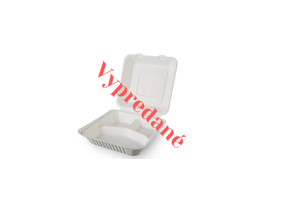 Menubox z cukrovej trstiny - Menu box z cukrovej trstiny 3-dielny (HP4) - 50/balenie - Greenstic-sk