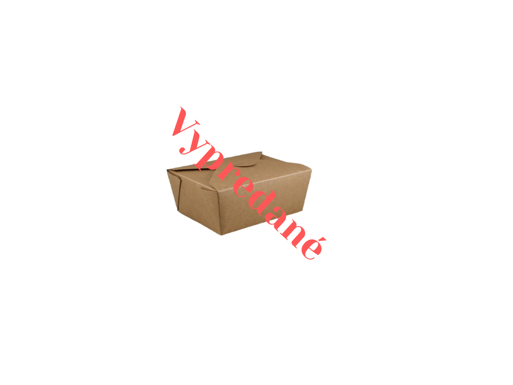 Flamobox - Kraft flamobox 750 ml - 50/balenie - Greenstic-sk
