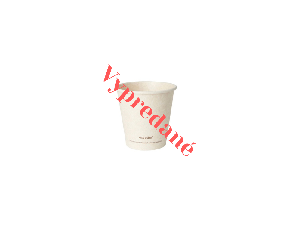 Papierové poháre - SWEET Pohár z cukrovej trstiny PREMIUM 120 ml – 50/balenie - Greenstic-sk