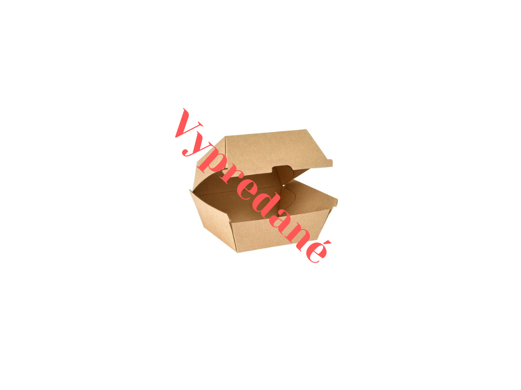 Streetfood - GS Kraft Clam hamburger box 500 ml - 55/balenie - Greenstic-sk