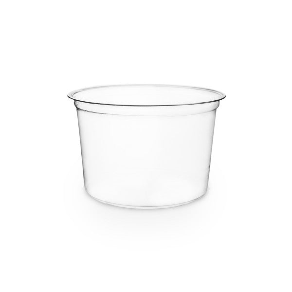 Dezertové poháre - PLA guľatá miska bez viečka 470 ml - 50/balenie - Greenstic-sk