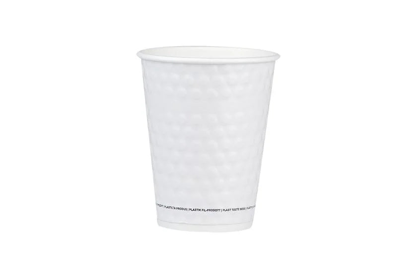 Papierové poháre - Duplafalú papírpohár fehér 'BUBBLE' 12oz - 25 db/cs - Greenstic-sk