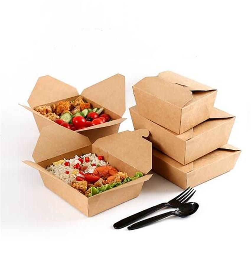 Flamobox - Kraft flamobox 1900 ml - 50 ks/balenie - Greenstic-sk