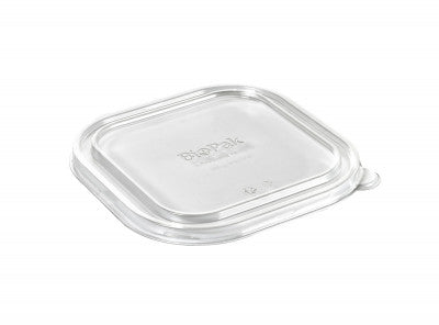 Kraft papierové misky - rPet priehľadné viečko na kraft misku "brick" 1200ml - 40/balenie - Greenstic-sk