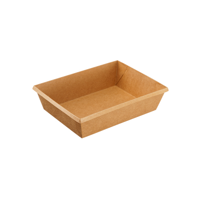 Kraft papierové misky - Eco-tray kraft 400 ml - 50/balenie - Greenstic-sk