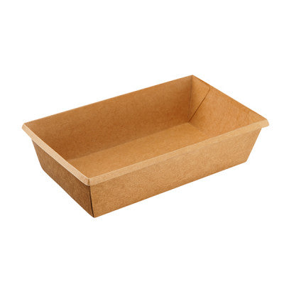 Kraft papierové misky - Eco-tray kraft 800 ml - 50/balenie - Greenstic-sk